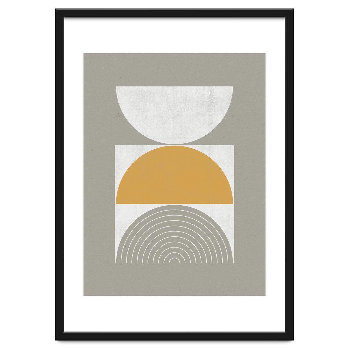 Mid-Century Modern No.29 - Woodblock Print