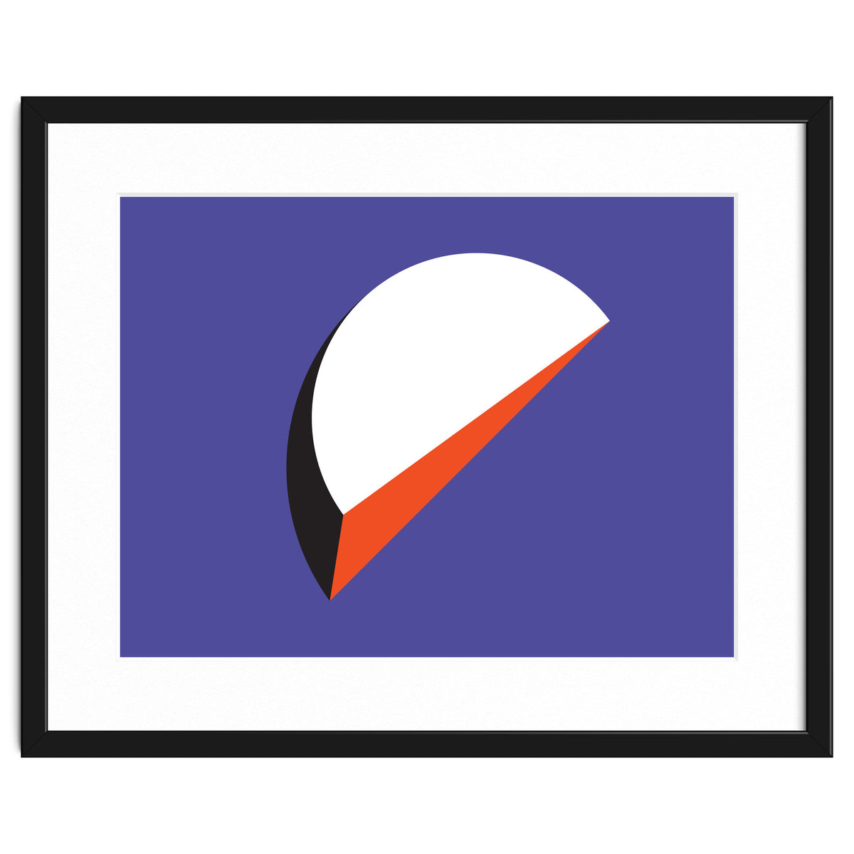 Geometric Shapes No. 37 - orange & purple