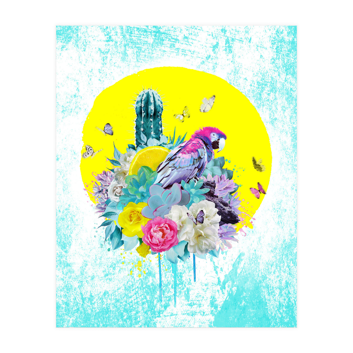 Floral Ara  (Print Only)