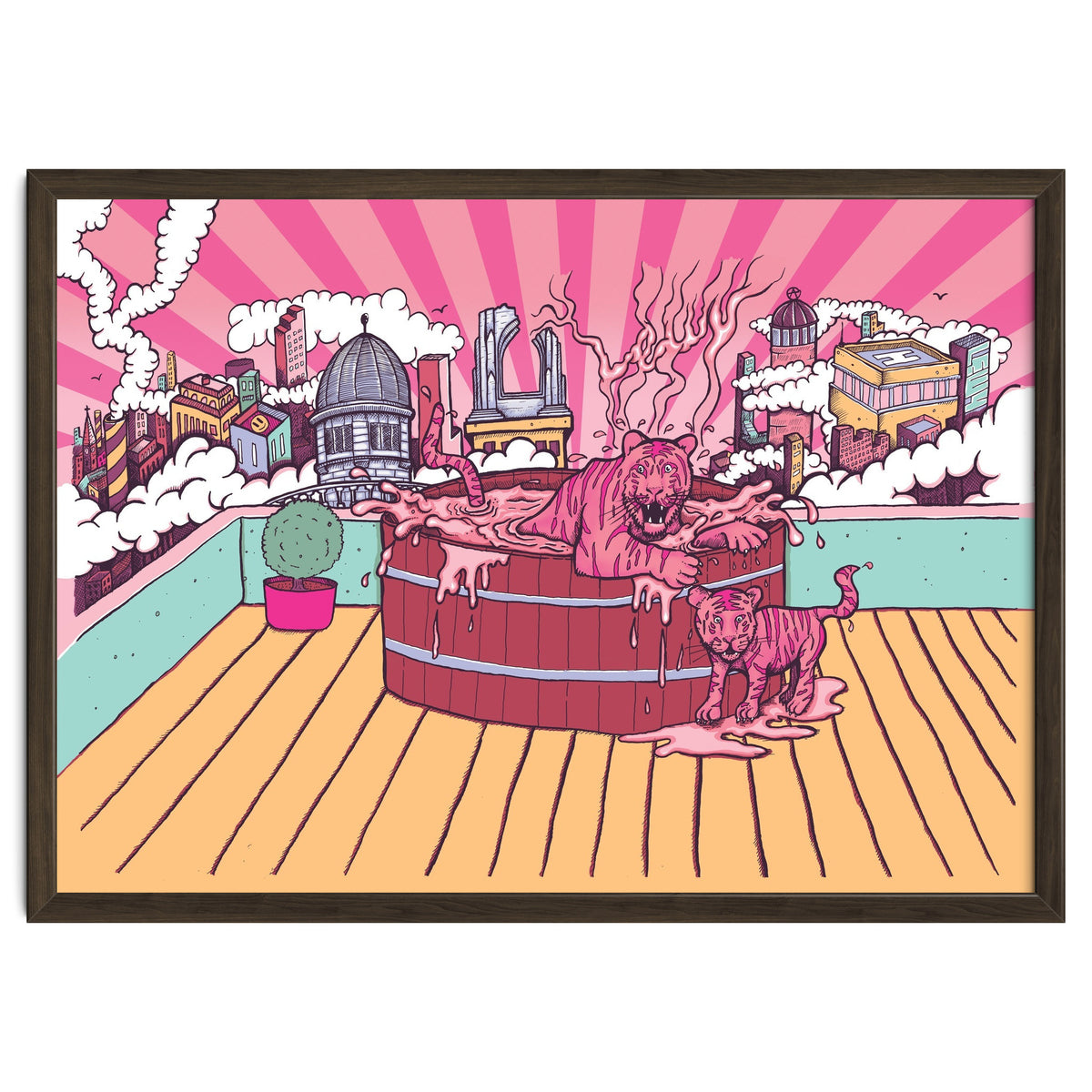 Strawberry Tigers Rooftop Jacuzzis Abbeydale Brewery x Lewy  12.4% ABV Strawberry, Chocolate, Smoked, Cherry Wood-chipped, Imperial Dessert Stout.