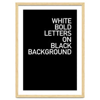 WHITE BOLD LETTERS