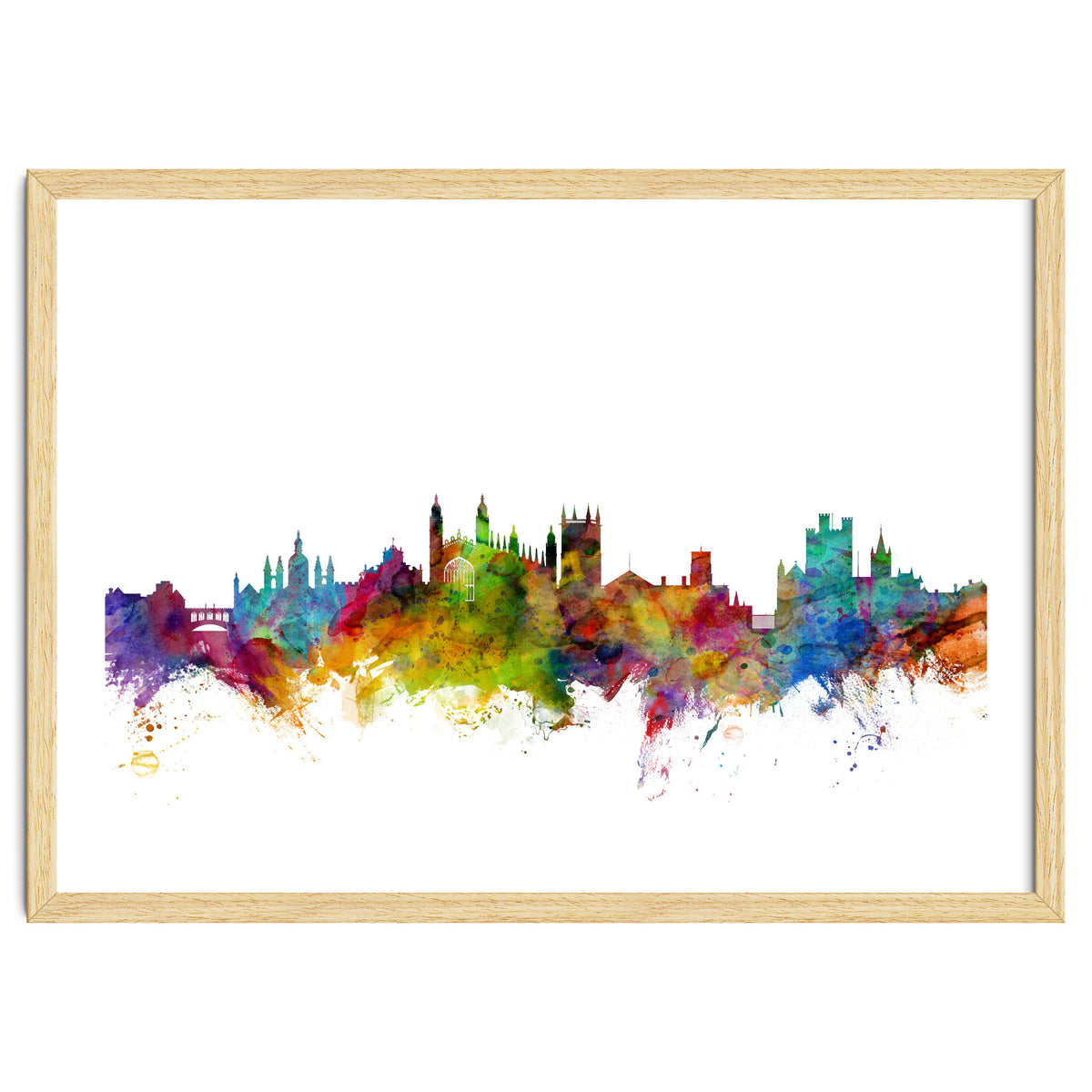 Cambridge England Skyline