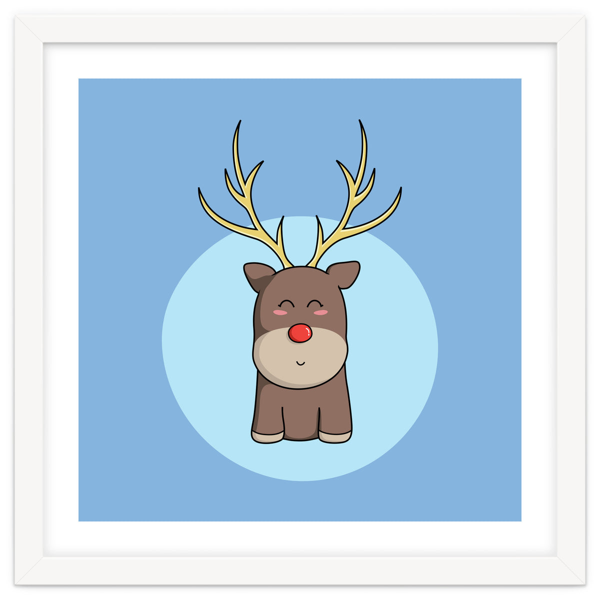 Kawaii Cute Christmas Reindeer