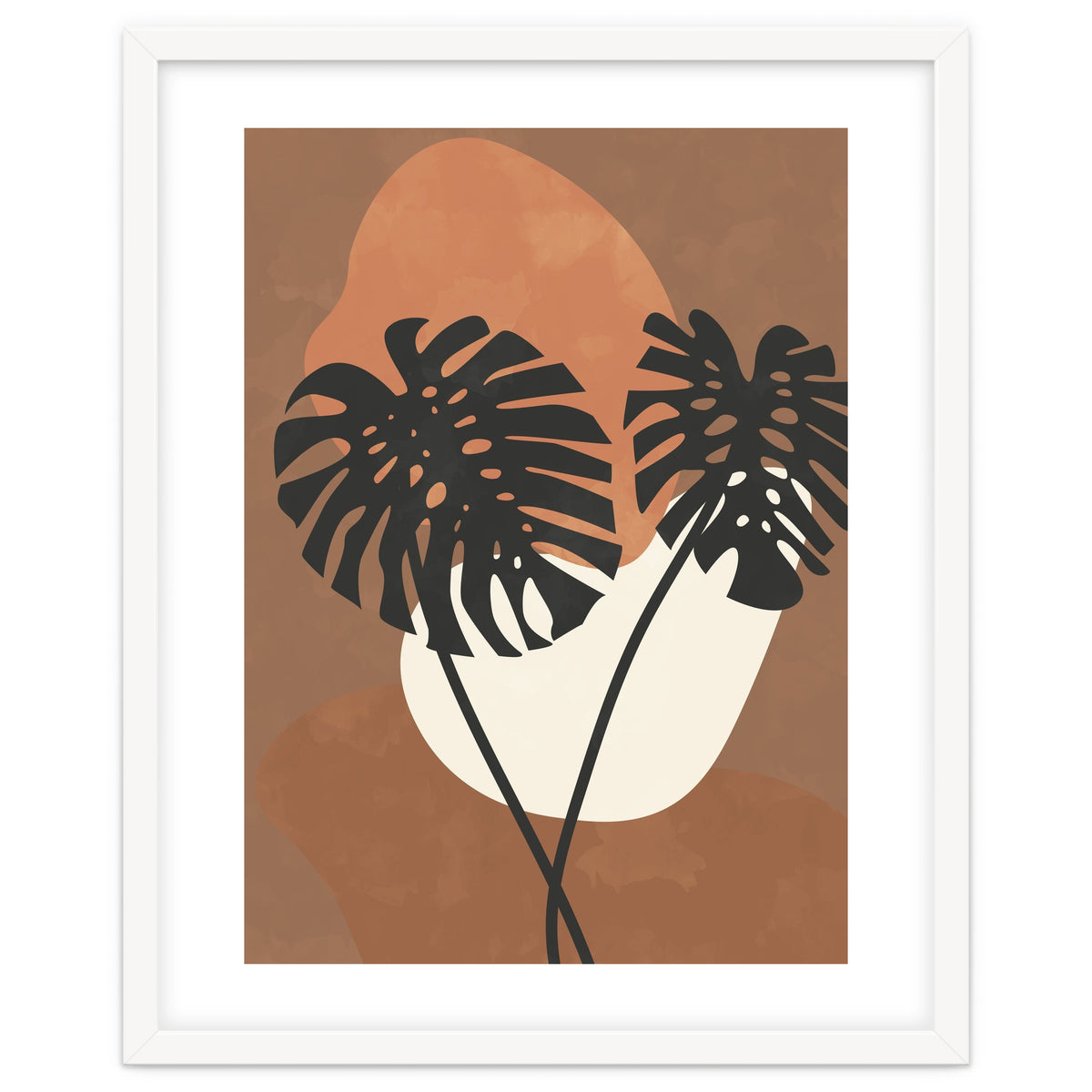 Boho Earth Tones Monstera