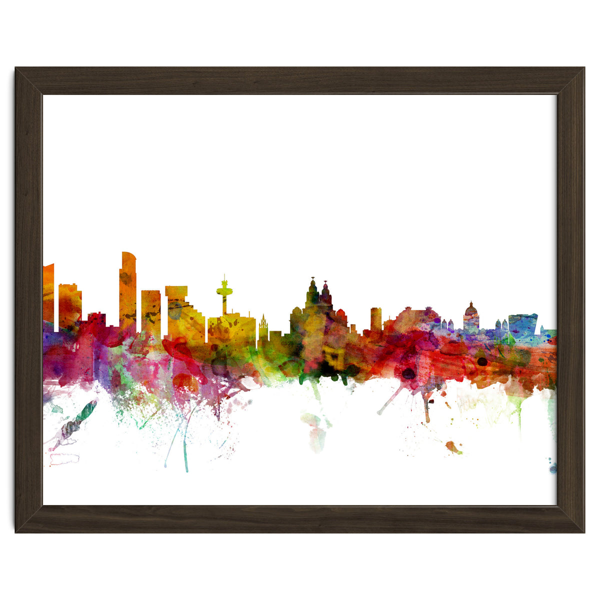 Liverpool England Skyline