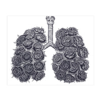 Lungs With Peonies (Print Only)