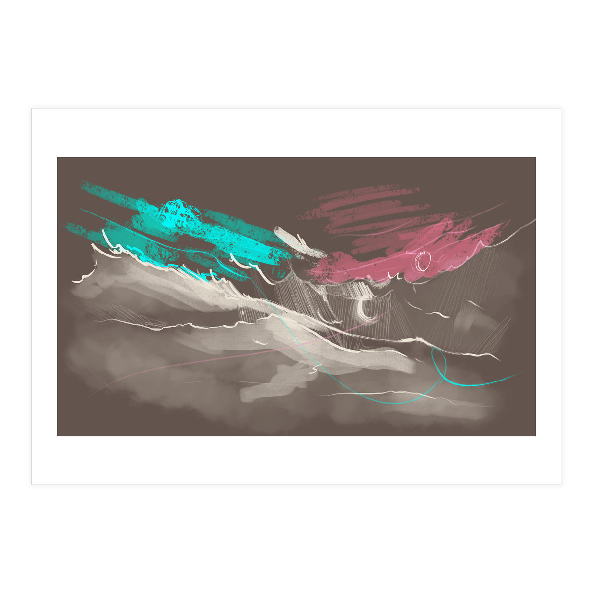 Teal in the sky (Print Only)