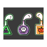 Kawaii Cute Halloween Potions - witches hat, skull, pumpkin, ghosts (Print Only) thumbnail