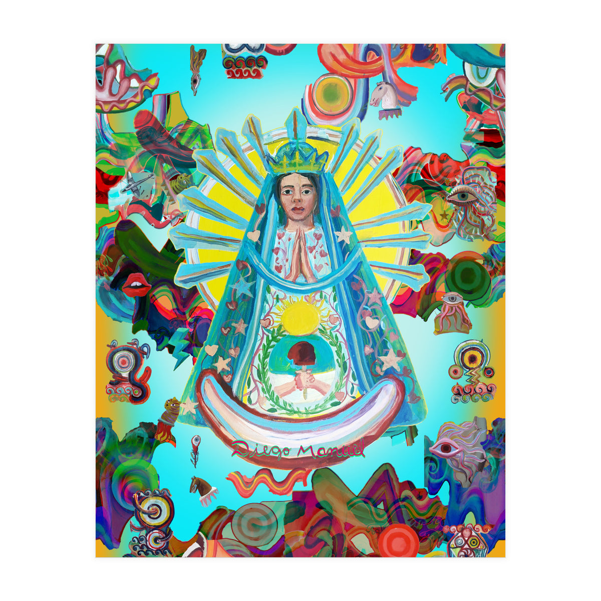 Virgen Y Graffiti 11 (Print Only)