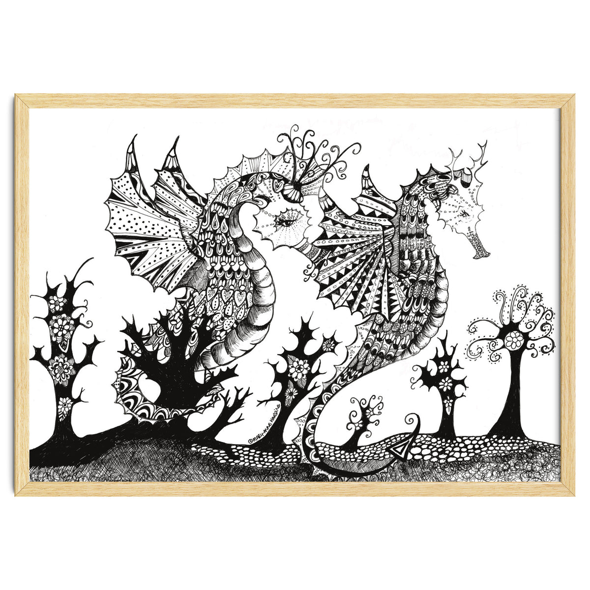 Seahorse Dragons Mystical Home