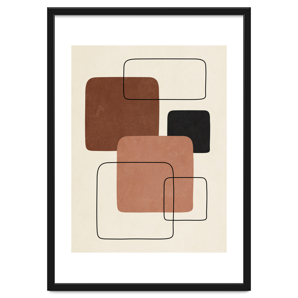 GEOMETRIC SHAPES - TERRACOTTA 02