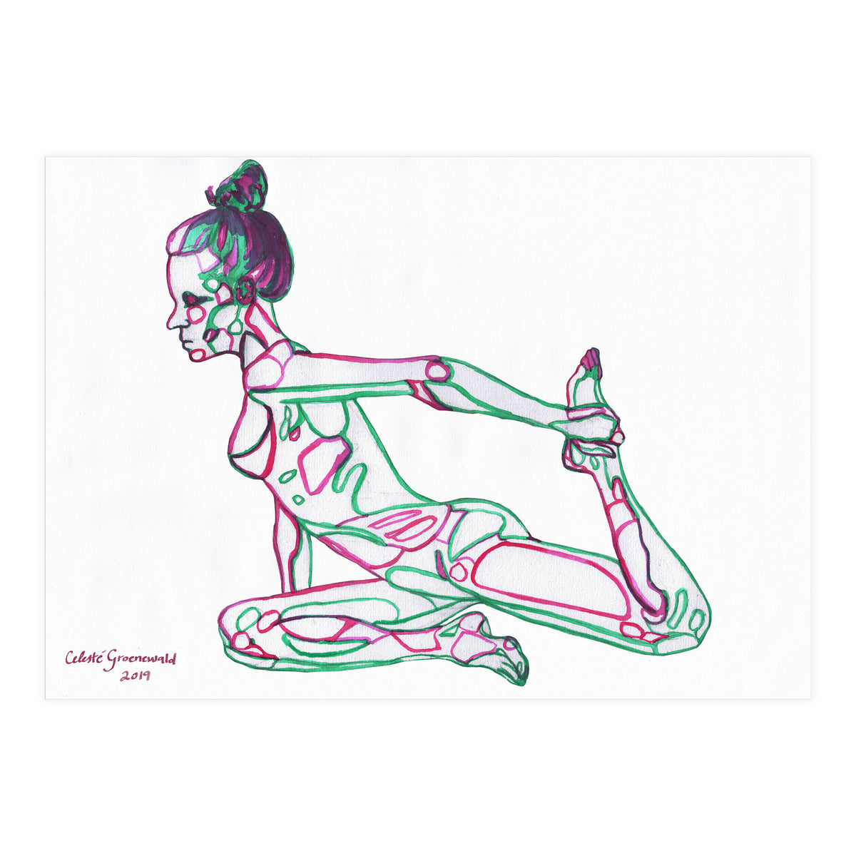 Pigeon Pose (Print Only)