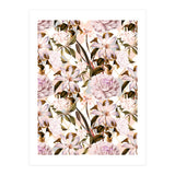 Pink flowering in geometric (Print Only) thumbnail
