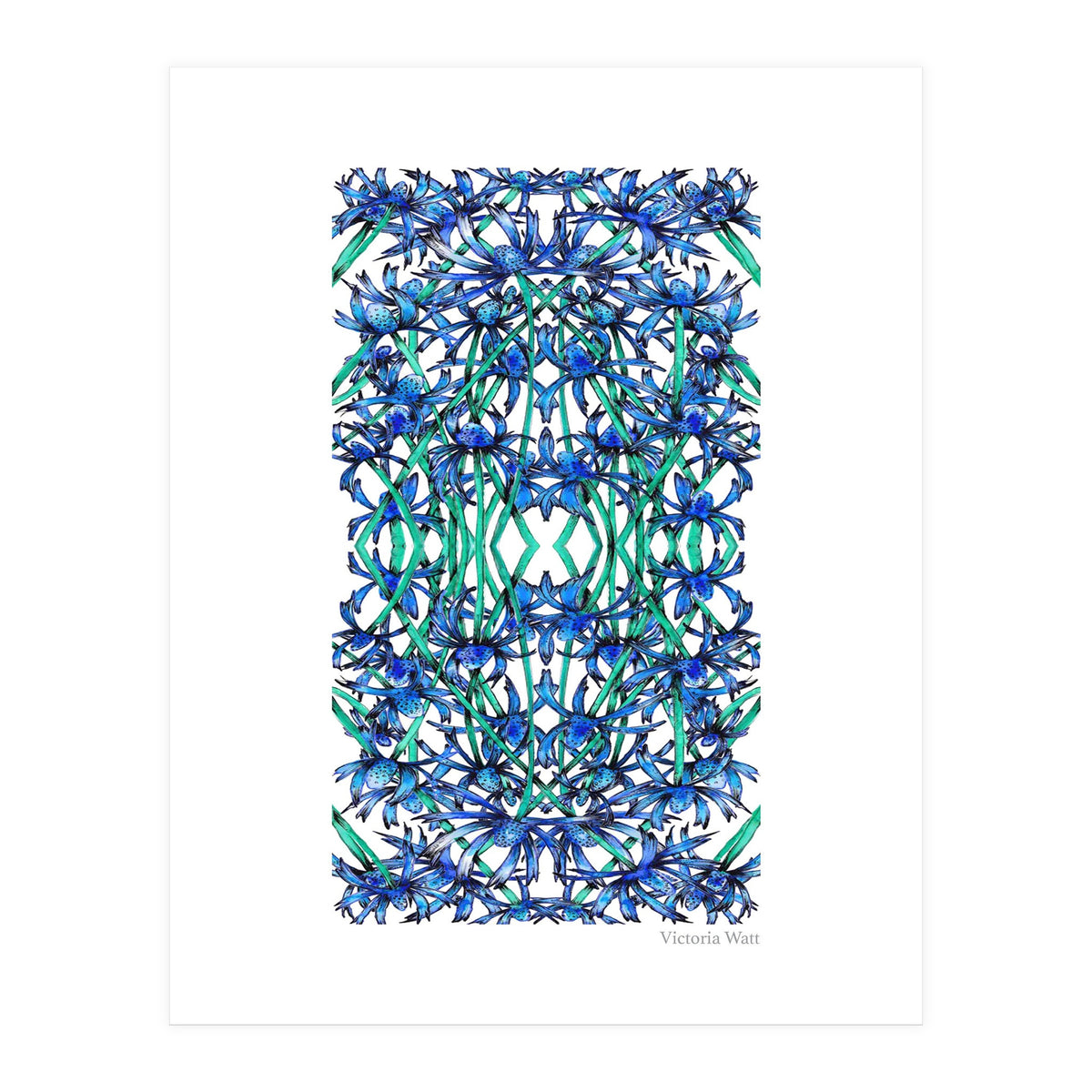 Blue Wildflowers  (Print Only)