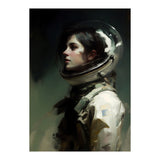 Gothic Astronaut Moody Dark Painting  (Print Only) thumbnail
