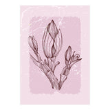 Magnolia Simple Minimal Geometric - Boho Botanical Leave (Print Only) thumbnail