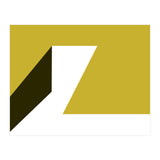 Geometric Shapes No. 78 - mustard, black & white (Print Only) thumbnail