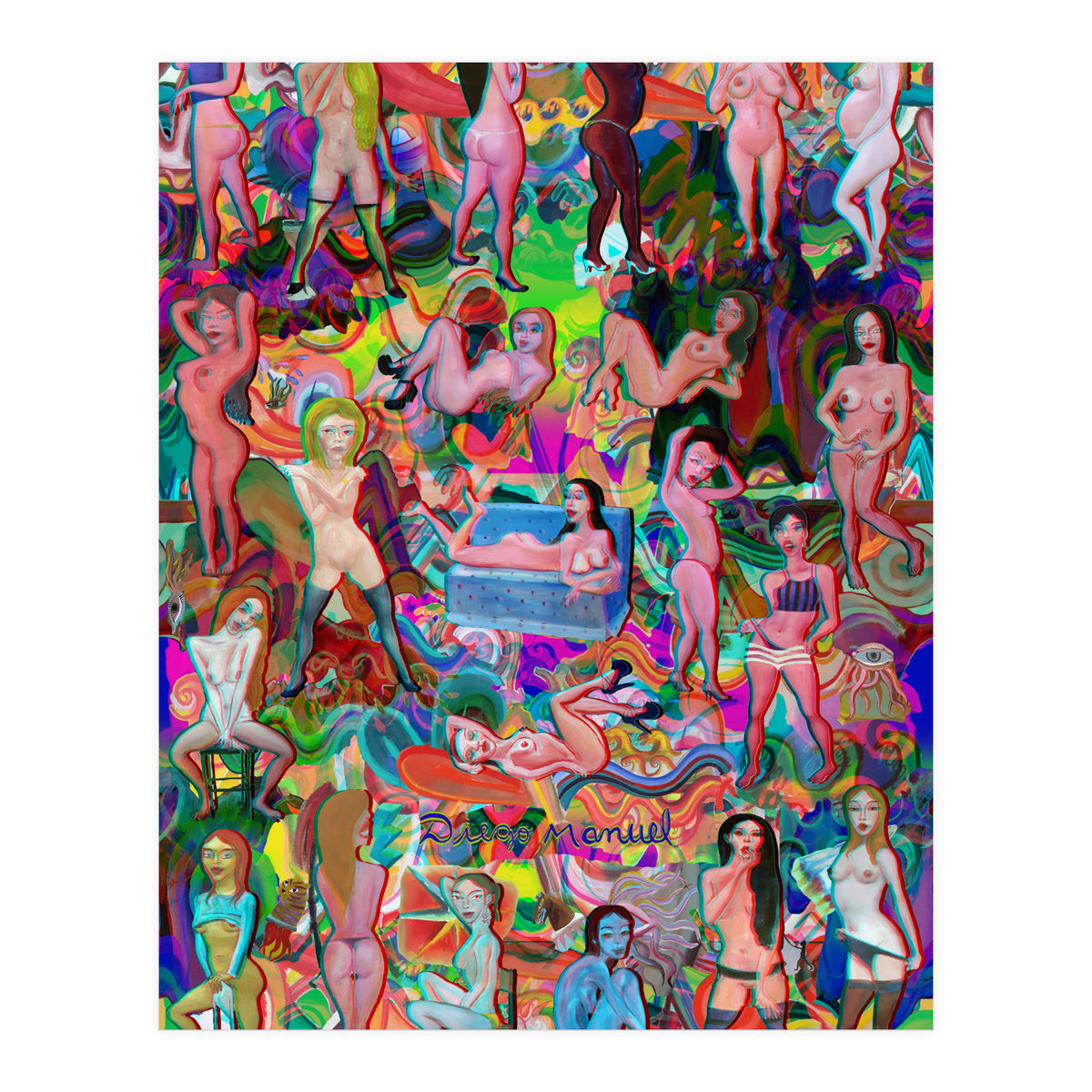 Chicas 3d 5 (Print Only)