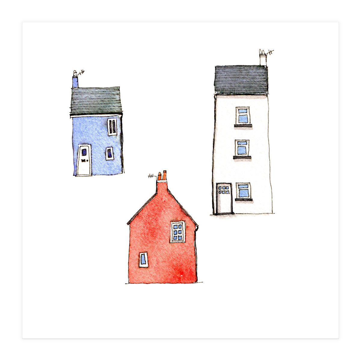 Cottages in Devon (Print Only)