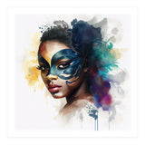 Watercolor Carnival Woman #5 (Print Only) thumbnail