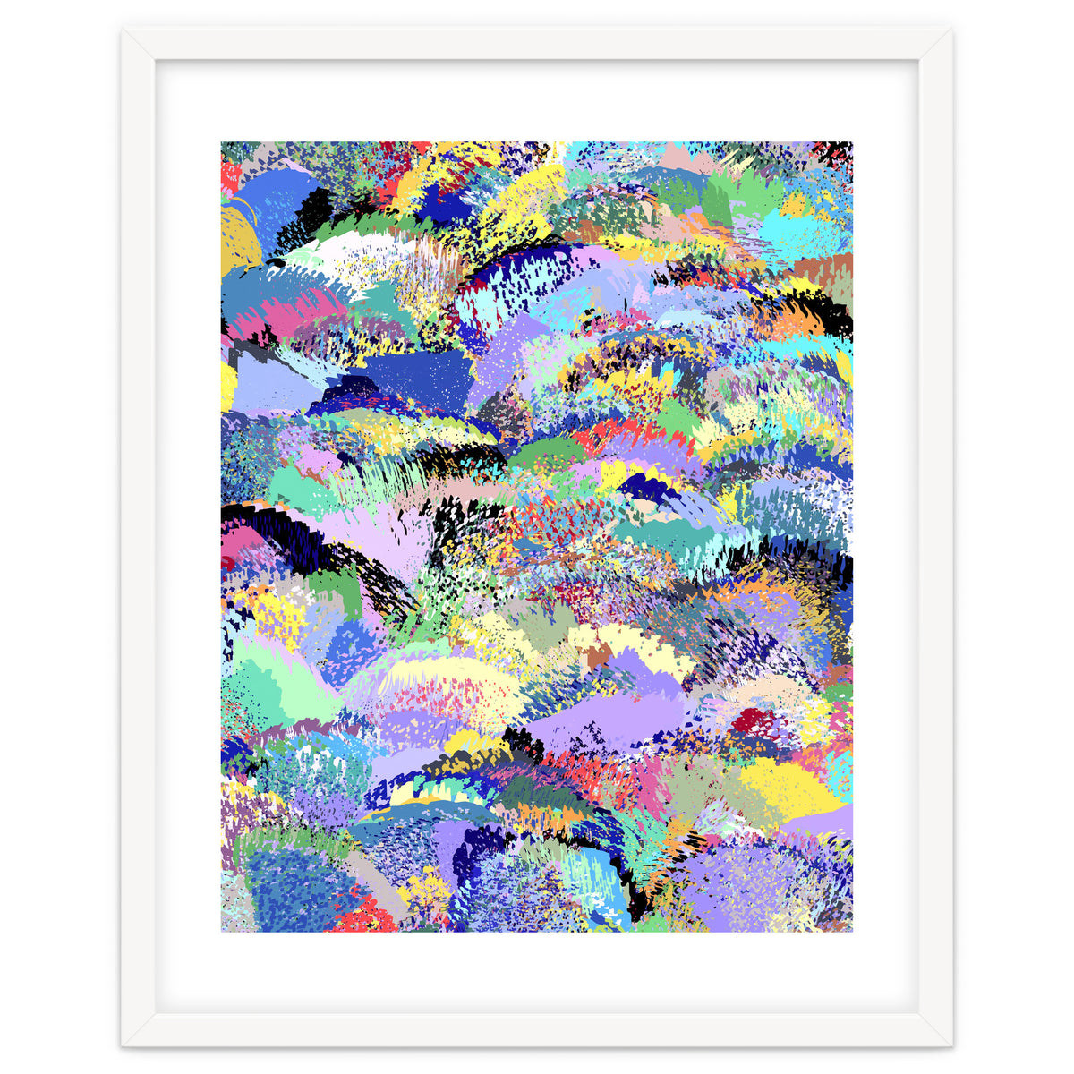 Lavender Soul Garden, Botanical Jungle Bohemian Nature Illustration, Plants Forest PaintingGarden