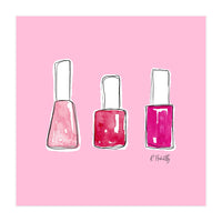 Nail Polish Watercolour | Pink (Print Only)