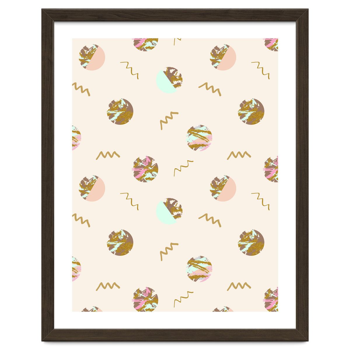 Abstract geometric vector painting