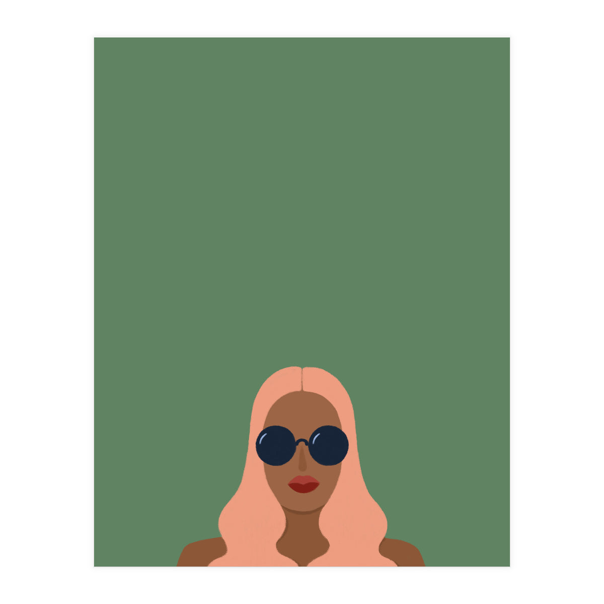 Lady with pink hair (Print Only)