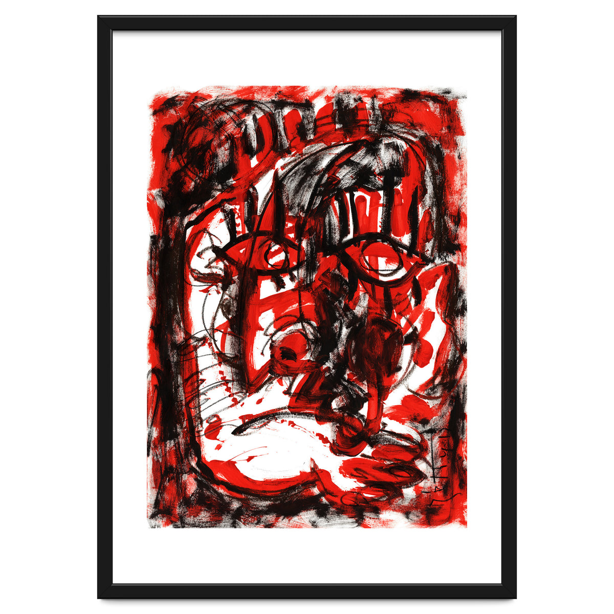 Anger - white background