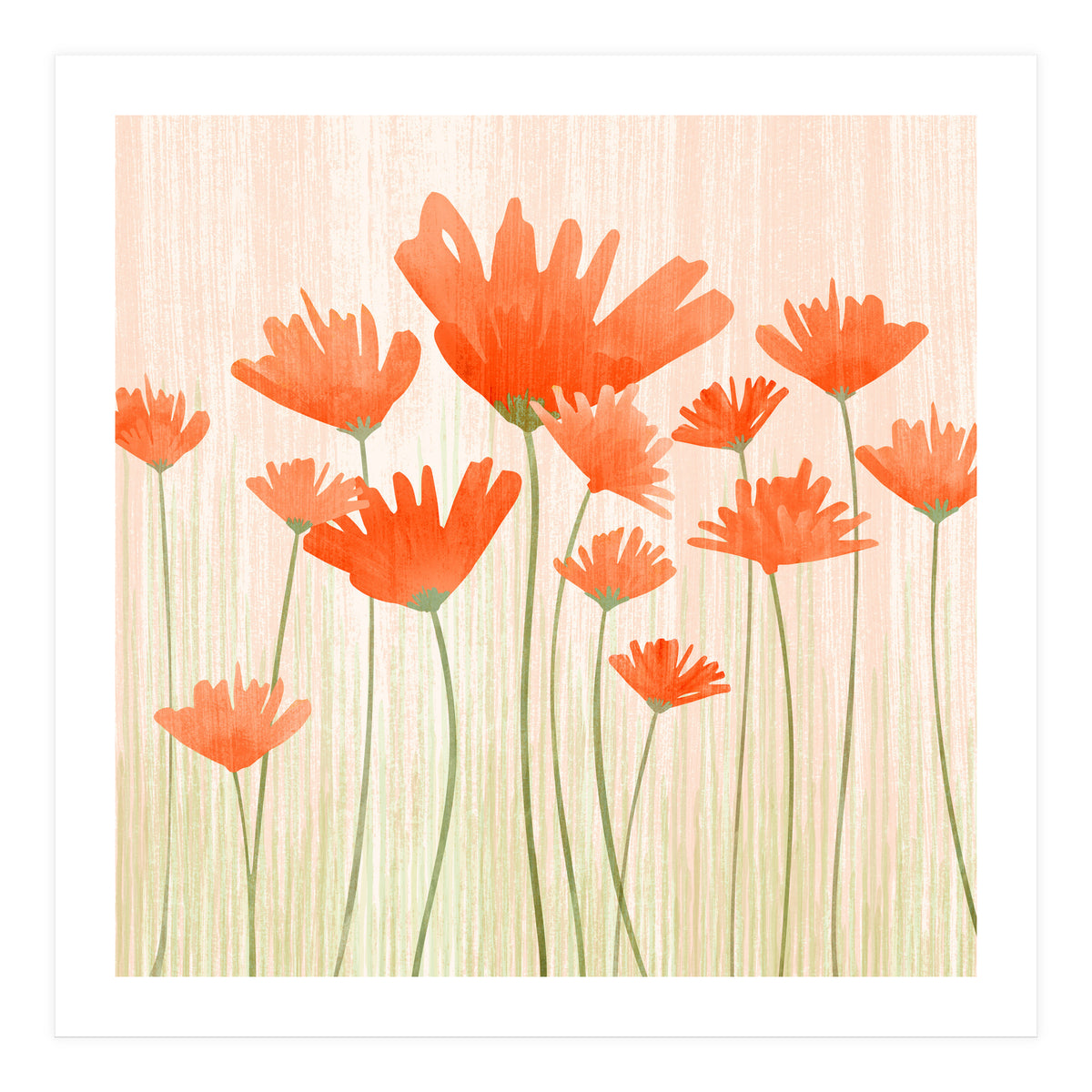 Red Poppy Meadow (Print Only)