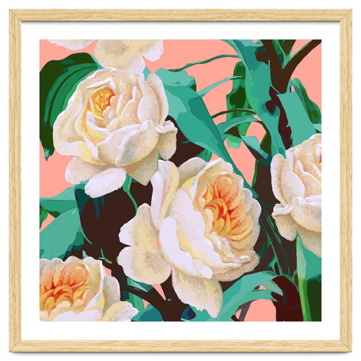 Tropical & White Blossom