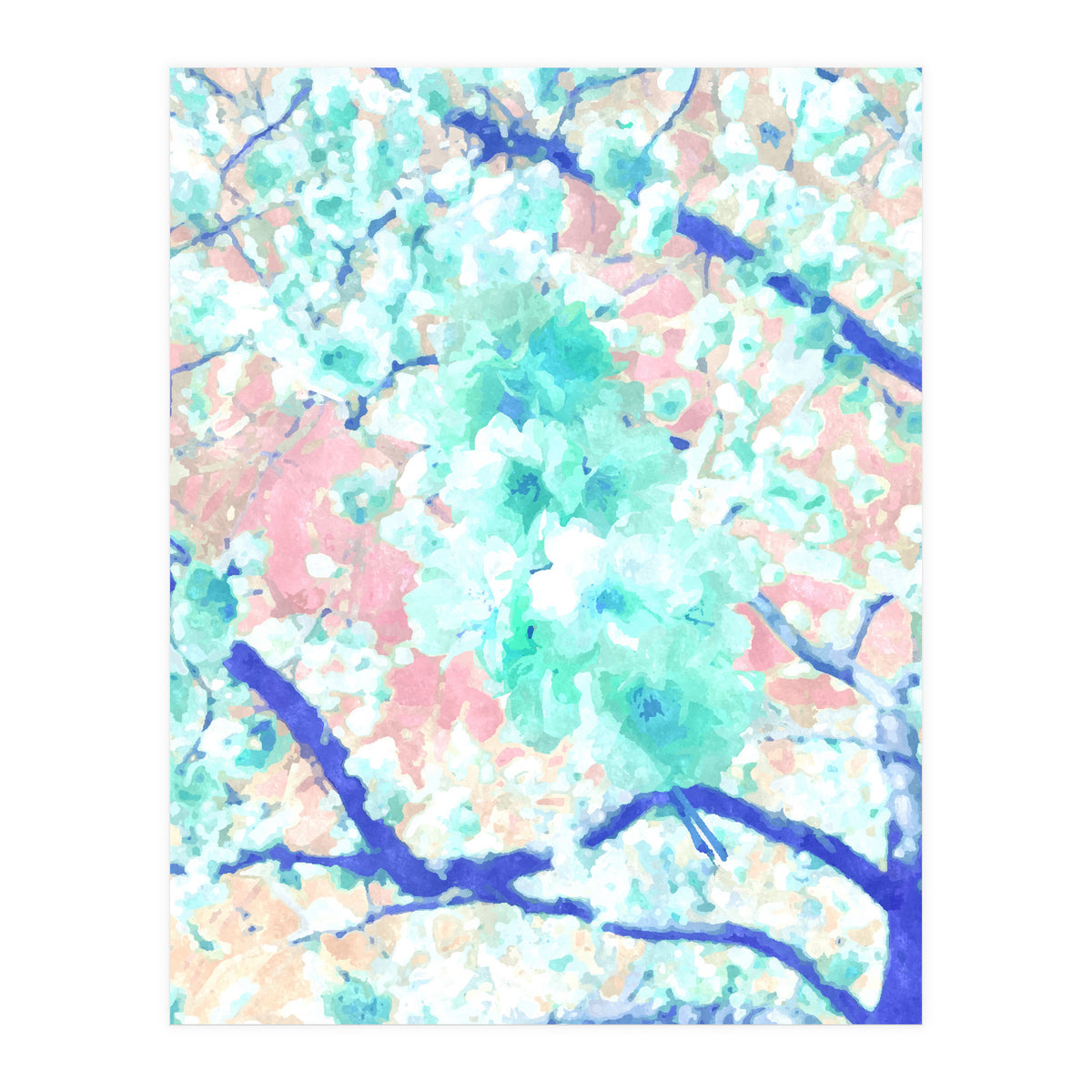 Japanese Blossom Pastel (Print Only)