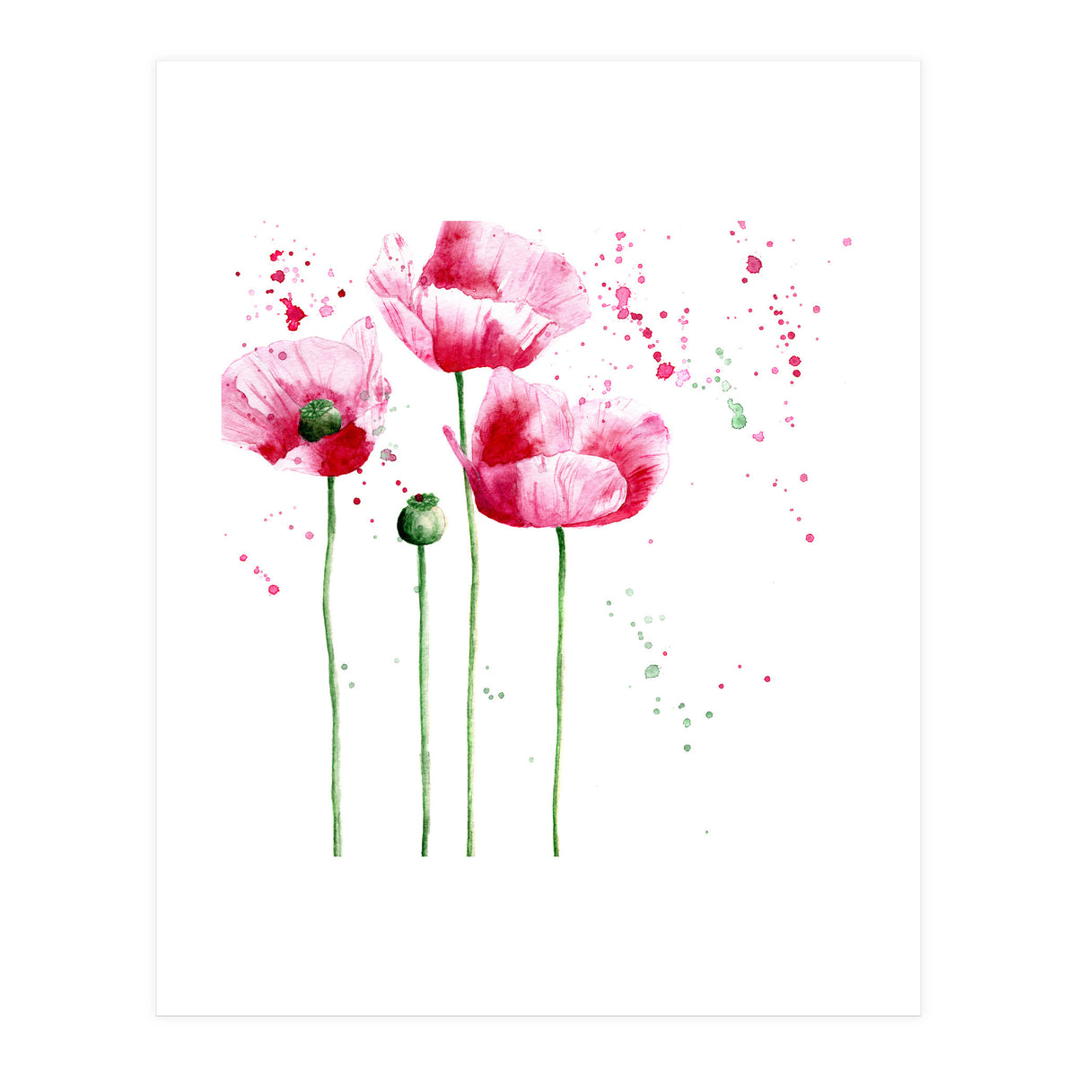 Poppies || watercolor (Print Only)