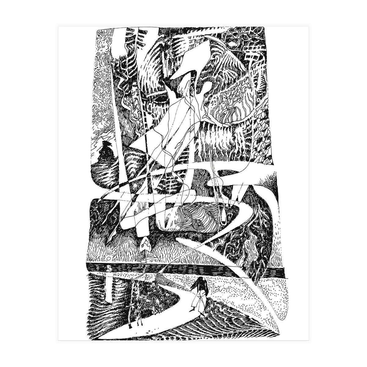 Abstract Angel Of A Dreams (Print Only)