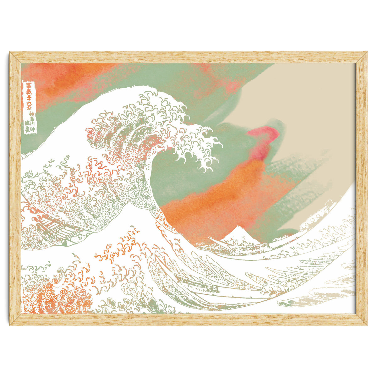 Calm into Great Wave Paint  I