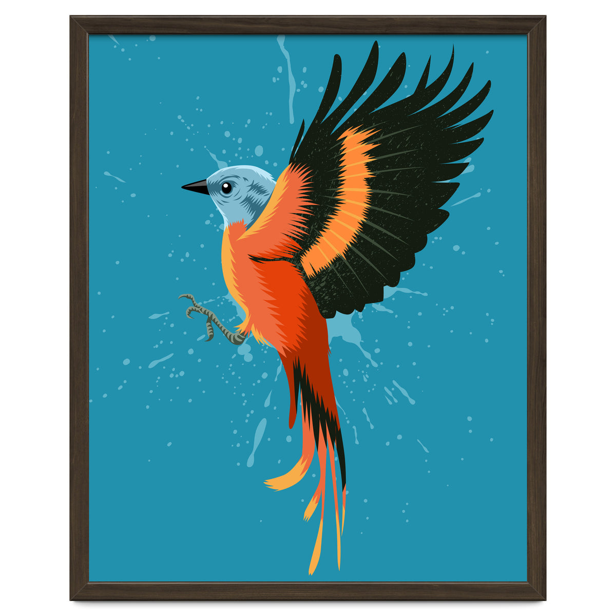 Tropical flying bird