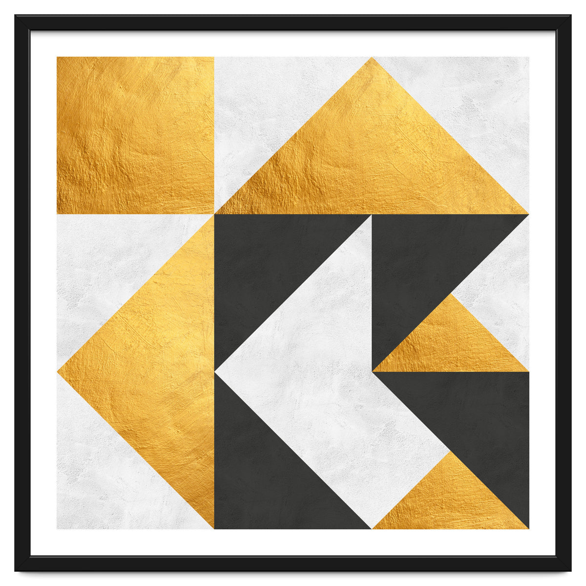 Gray and Gold Composition II