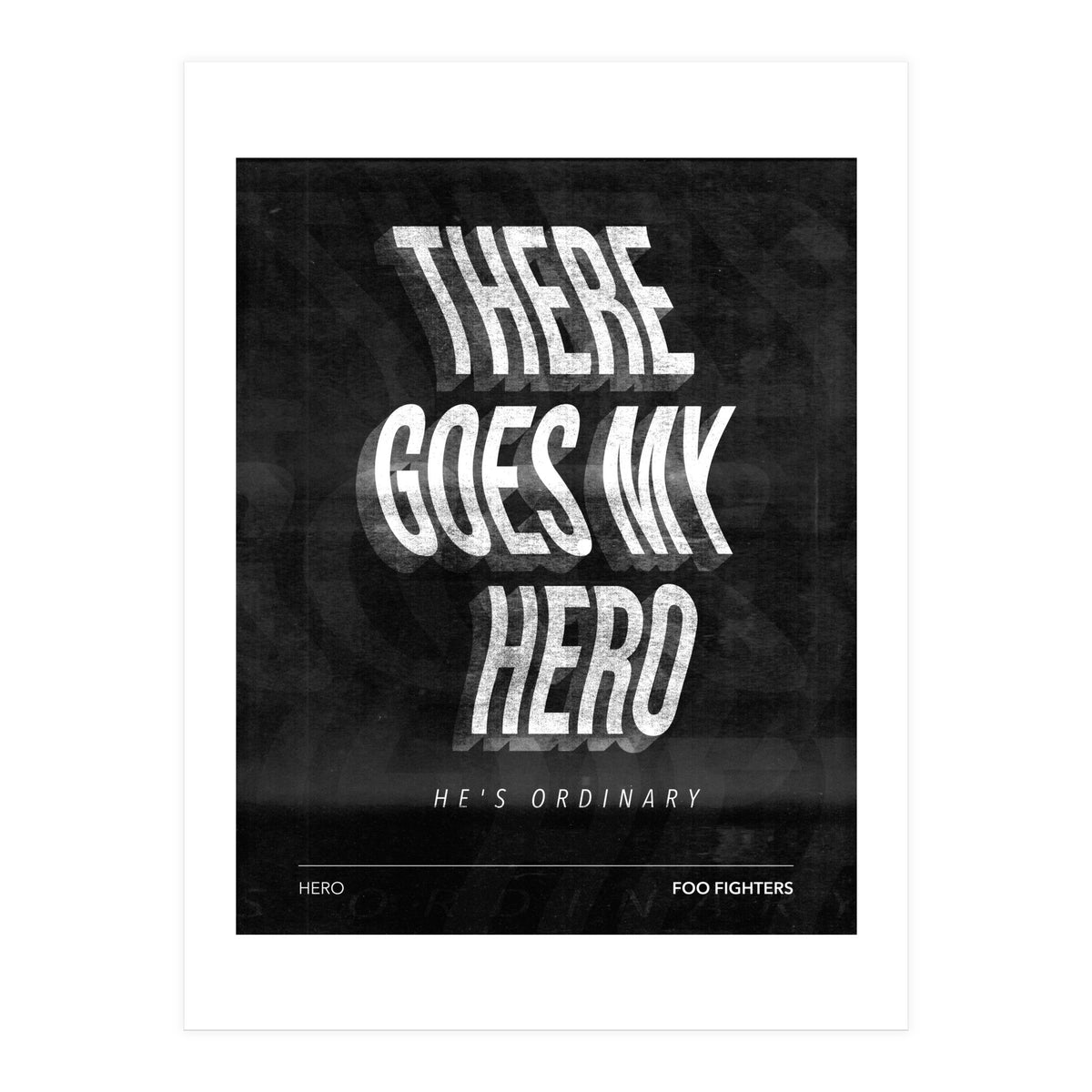 Foo Fighters - Hero (Print Only)