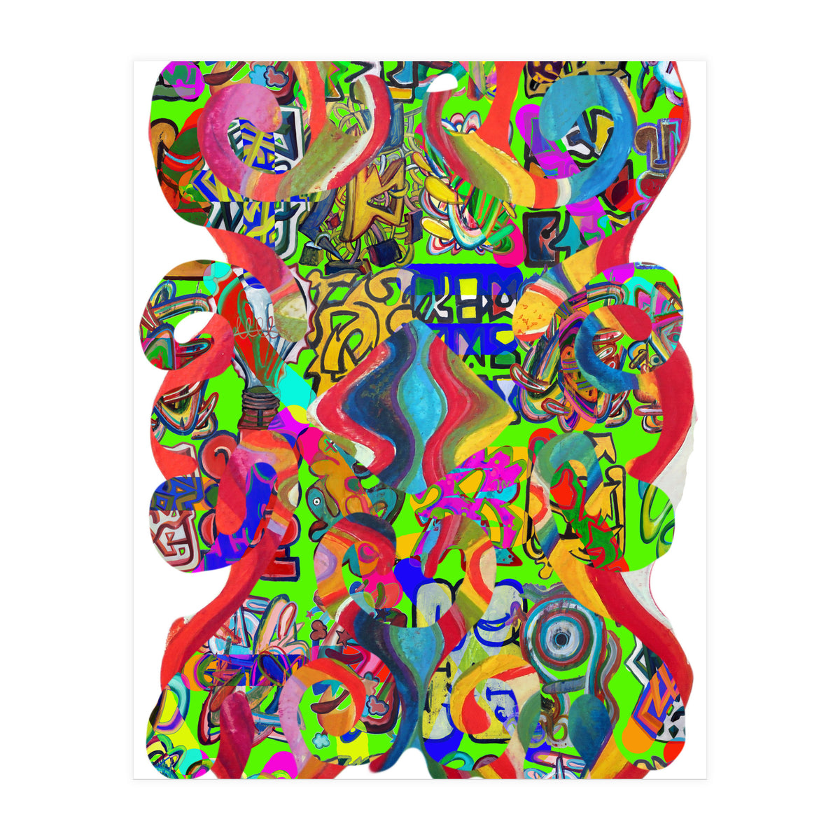 Pop Abstract Asimetrico 22 Copia (Print Only)