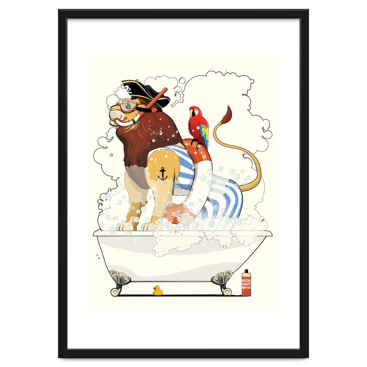 Lion in the Bath, Funny Bathroom Humour