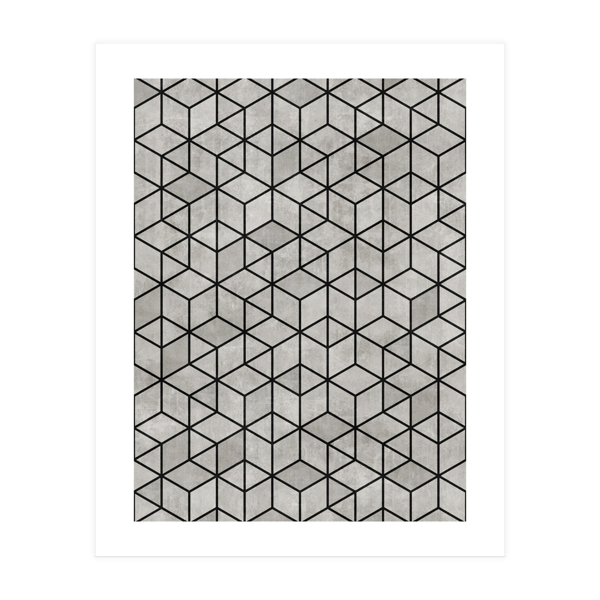 Random Concrete Cubes (Print Only)