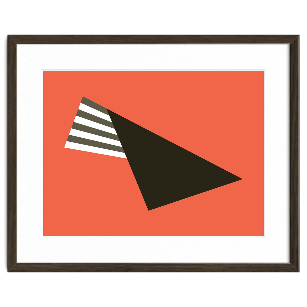 Geometric Shapes No. 75 - pink & stripes