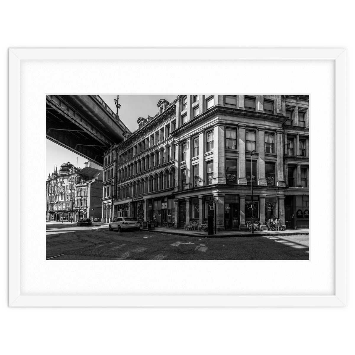 Dene st Newcastle monochrome