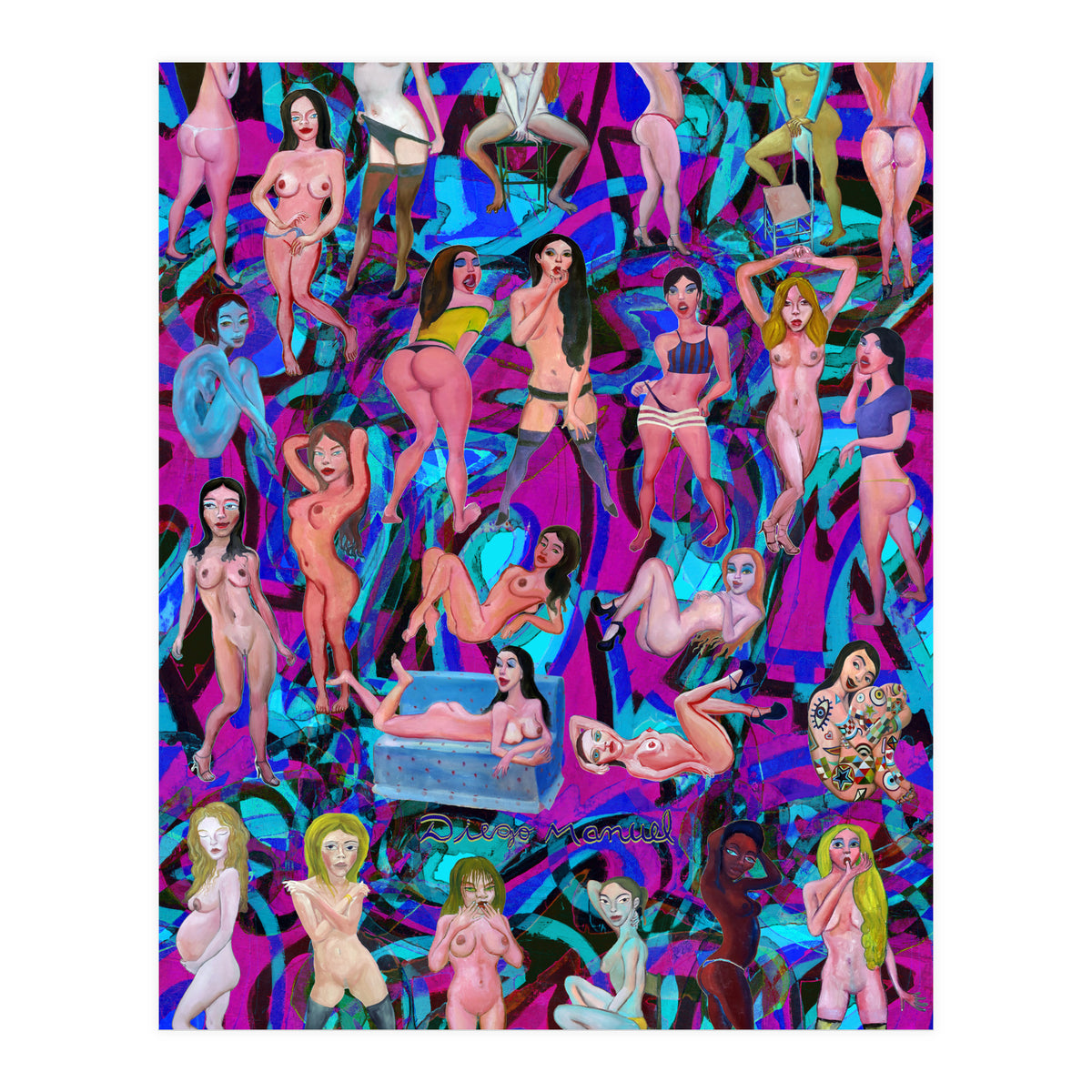 Chicas 3d 12 (Print Only)