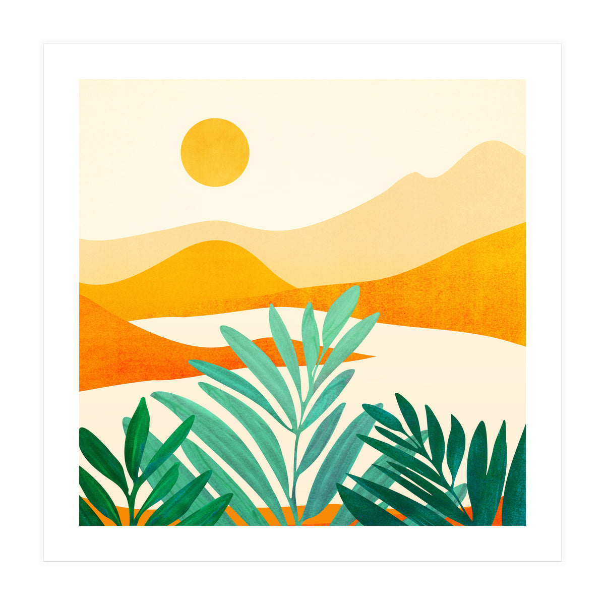 Golden Alpine Sunset (Print Only)