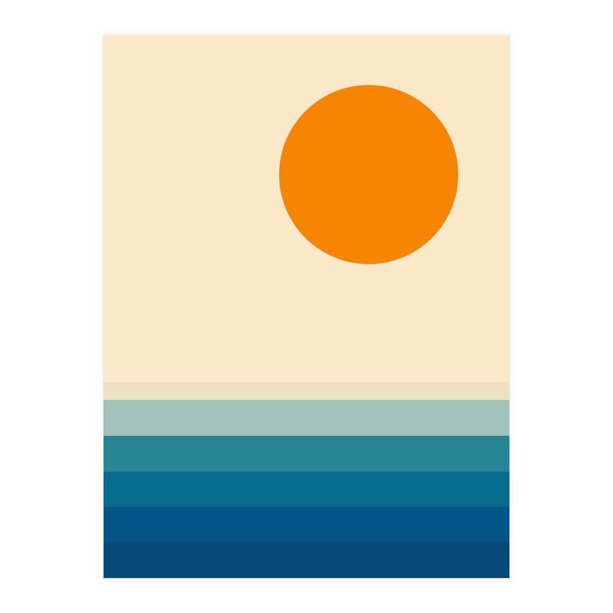 Minimal line landscape II (Print Only)