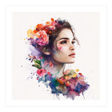 Watercolor Tropical Woman #19 (Print Only) thumbnail