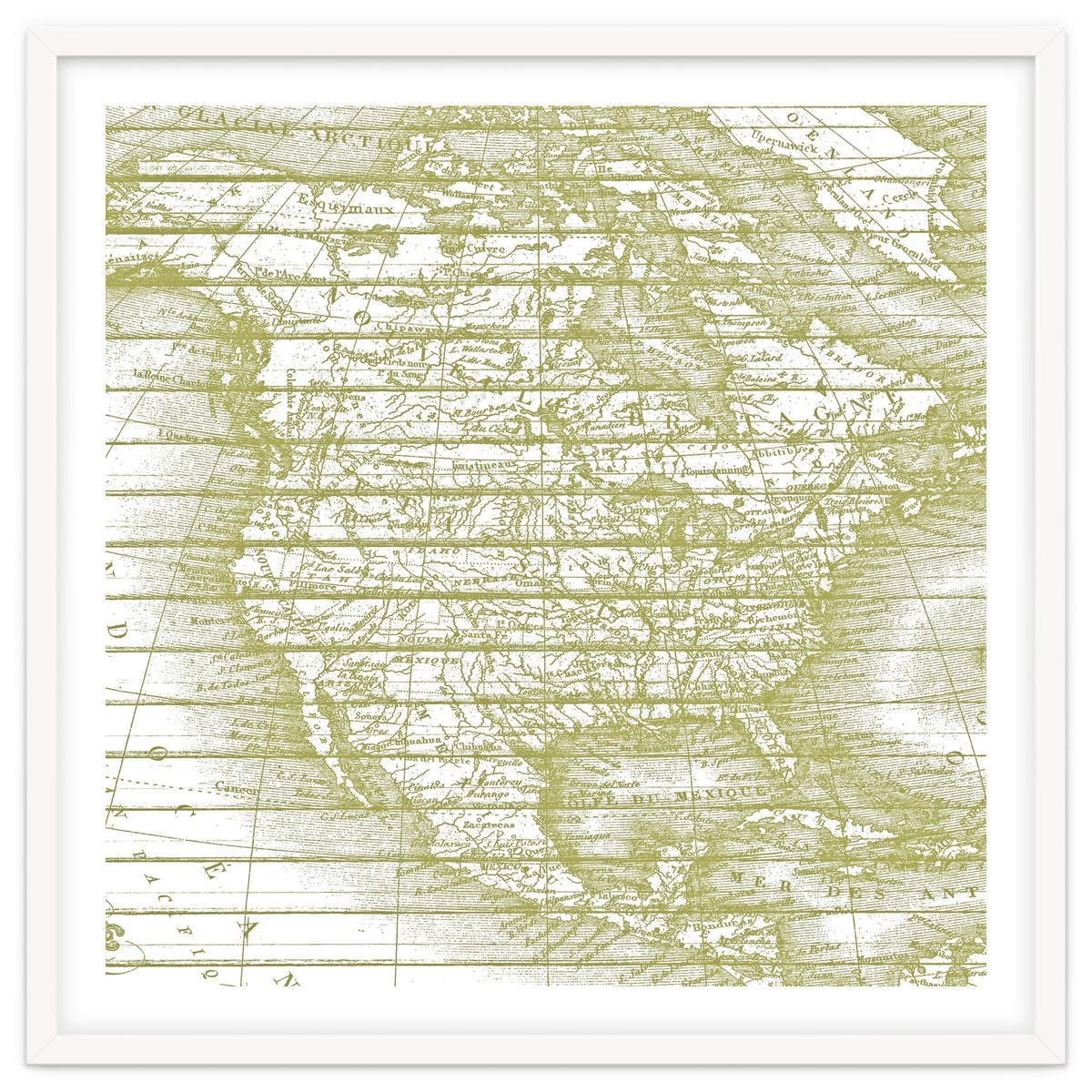 Vintage America`s Map