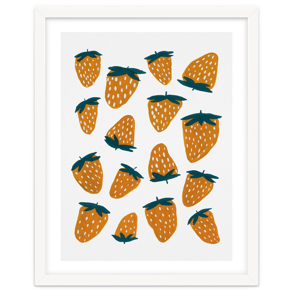 Summer strawberries red