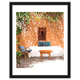 A Relaxed Afternoon | Tropical Summer Architecture | Buildings India Travel Bohemian Décor Painting thumbnail